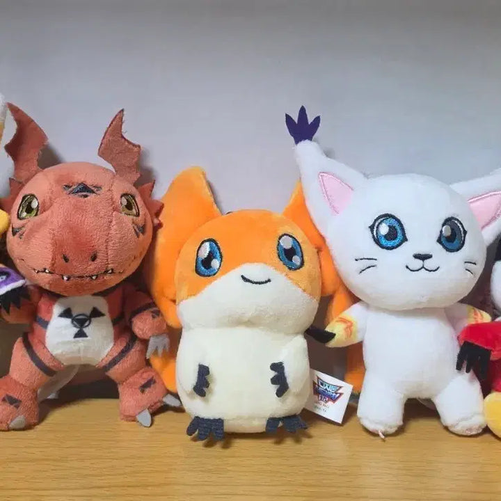 [BUNJANG] Digimon Digimon Adventure: Digimon Tamers Keychain Plush Set / 디지몬 디지몬어드벤처 파워디지몬 디지몬테이머즈 키링 인형 대빵오락실 5종 일괄 판매