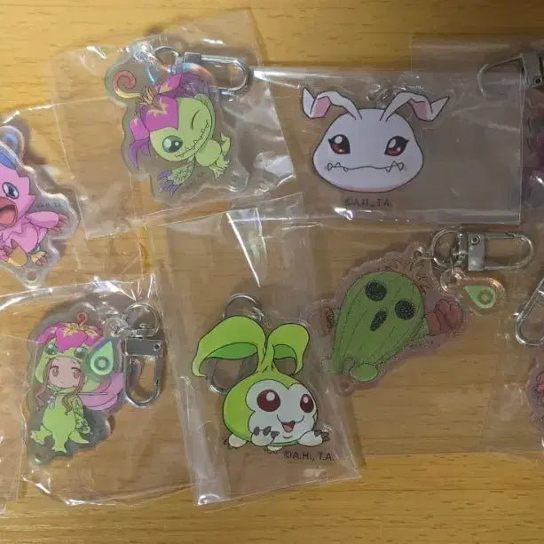 [BUNJANG] Digimon Adventure Acrylic Keychain Set / 디지몬 디지몬어드벤처 아크릴 키링 11종 일괄 판매