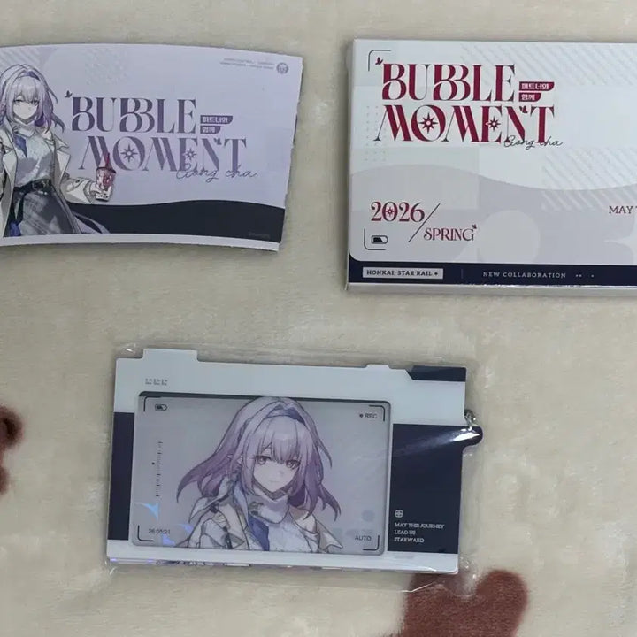 [BUNJANG] Honkai Star Rail Castori Camera Keyring &amp; Cup Holder / 붕괴 스타레일 공차 콜라보 카스토리스 카메라 키링 + 컵홀더