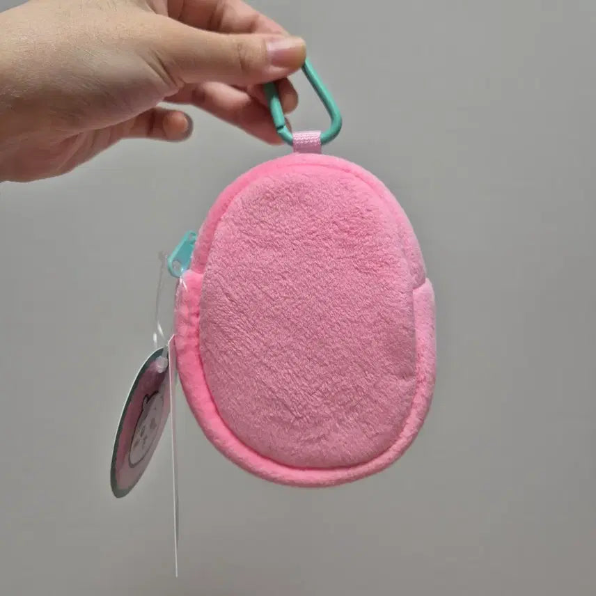 [BUNJANG] Chiikawa Face Clear Mini Pouch Pink / 치이카와 페이스 클리어 미니 파우치 _치이카와