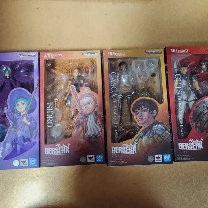 [BUNJANG] SHFiguarts Berserk 4종 Figure Set (Sealed) / SHFiguarts 베르세르크 피규어 4종 미개봉 택포 30만