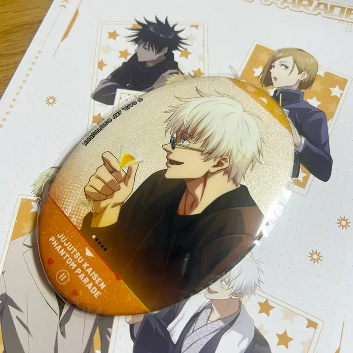 [BUNJANG] Jujutsu Kaisen Phantom Parade Gojo Glitter Badge / 주술회전 판파레 팬텀퍼레이드 고죠 글리터 뱃지