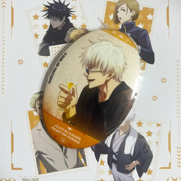 [BUNJANG] Jujutsu Kaisen Phantom Parade Gojo Glitter Badge / 주술회전 판파레 팬텀퍼레이드 고죠 글리터 뱃지
