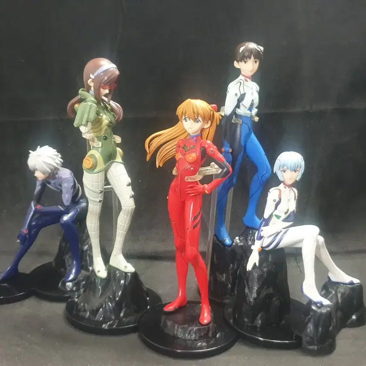 [BUNJANG] Evangelion Rare Theater Version Figure Set (Opened) / 에반게리온,레어,피규어,대좌세트,개봉,정품