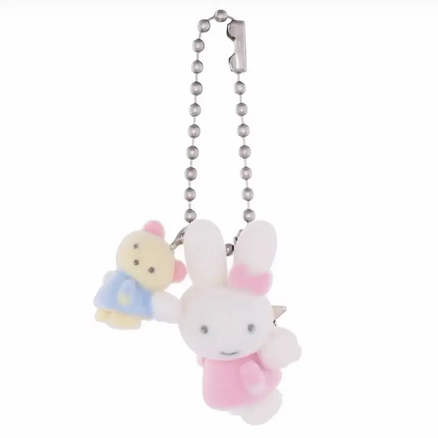 [BUNJANG] SWINGSET x YOUNGART KIDDY&amp;JINI Angel Flocking String Keychain / 스윙셋 영아트 KIDDY&amp;JINI Angel 플로키 키링