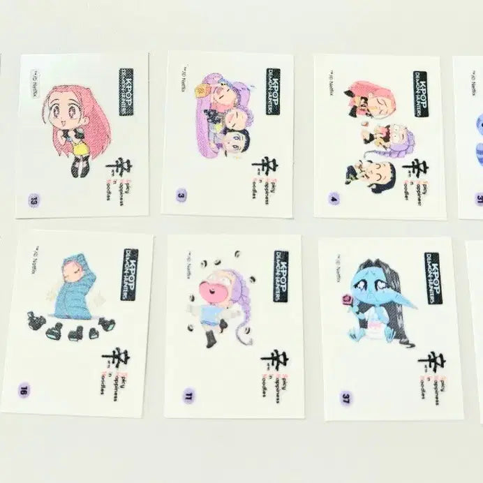 [BUNJANG] Kdeon Ttibu Ssil 10 pcs Set / 케데헌 띠부씰 10개