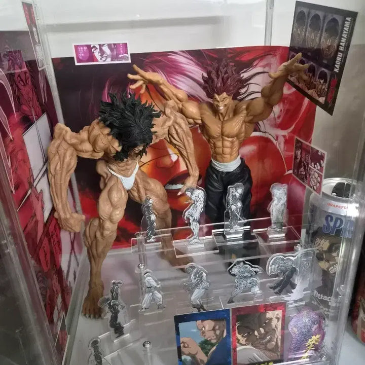 [BUNJANG] Baki Hanma Figure Display Set / 한마바키 피규어 장식장 세트 팝니다.
