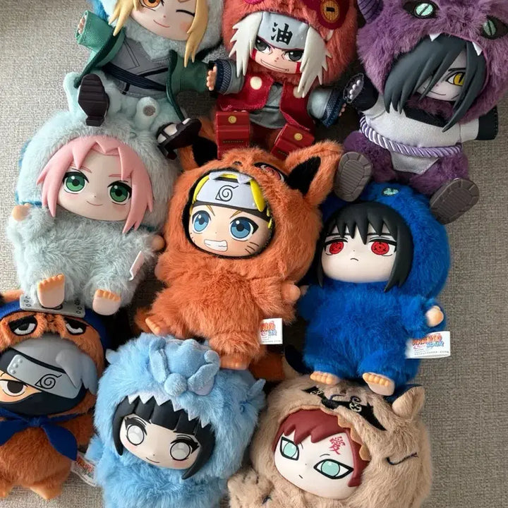[BUNJANG] Naruto TopToy Nabubu Set 1 &amp; 2 (9 Types) Bundle / 나루토 탑토이 나부부 1탄+2탄 9종 일괄