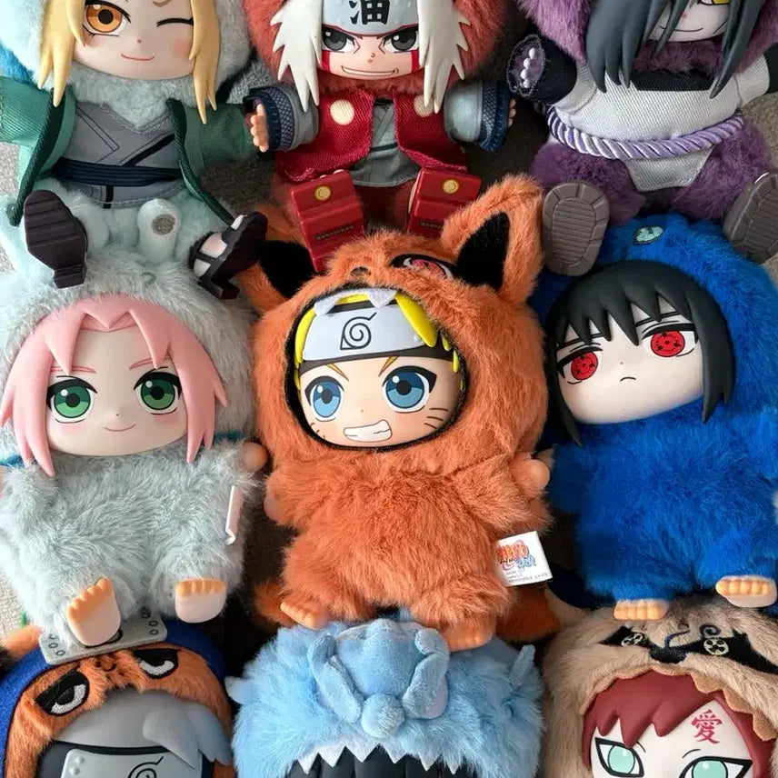 [BUNJANG] Naruto TopToy Nabubu Set 1 &amp; 2 (9 Types) Bundle / 나루토 탑토이 나부부 1탄+2탄 9종 일괄