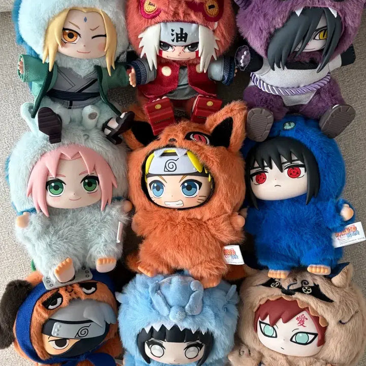 [BUNJANG] Naruto TopToy Nabubu Set 1 &amp; 2 (9 Types) Bundle / 나루토 탑토이 나부부 1탄+2탄 9종 일괄