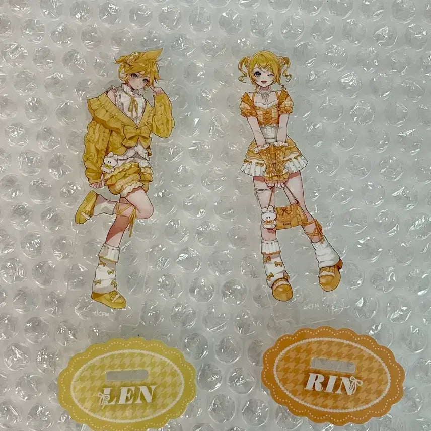 [BUNJANG] Piapro Rin &amp; Len Acrylic Stand Bundle Set / 피아프로 린렌 아크릴 스탠드 일괄