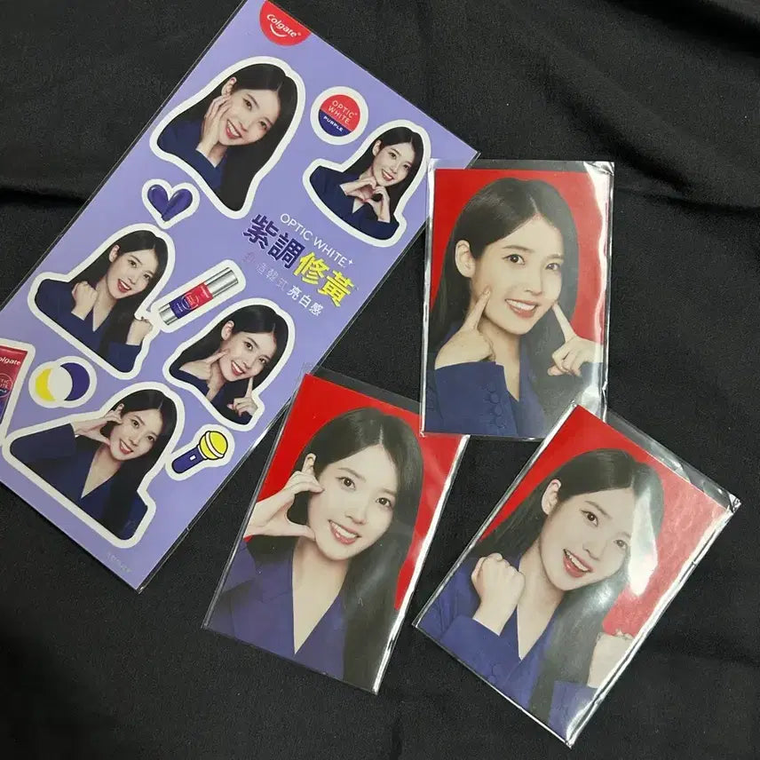 [BUNJANG] IU Colgate Limited Edition Photocard &amp; Sticker Bundle Set / 아이유 콜게이트 리미티드에디션 포토카토 + 스티커 일괄