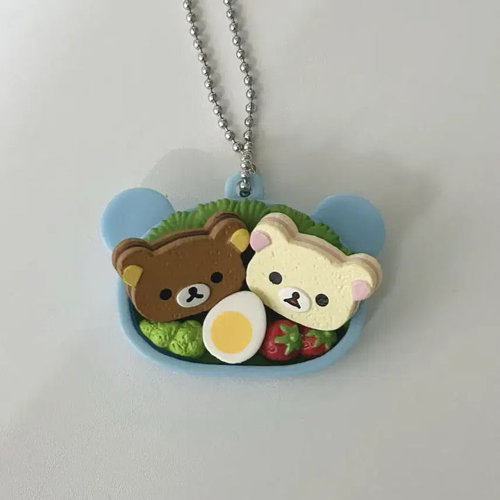 [BUNJANG] Classic Rilakkuma Lunch Box Keychain / 고전 리락쿠마 도시락 키링