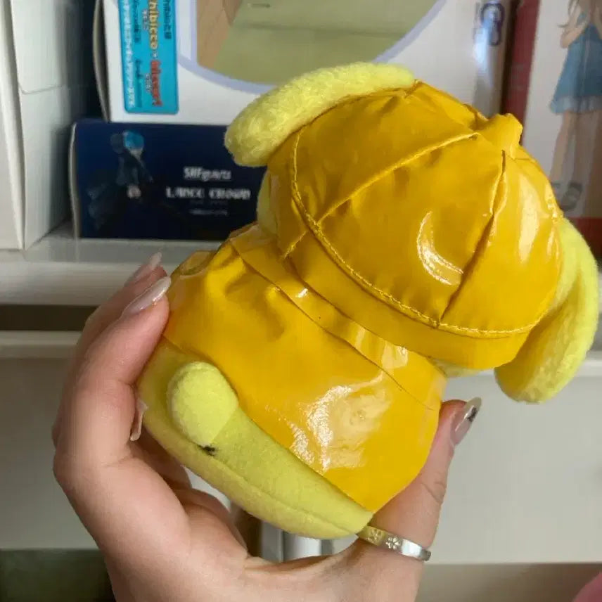 [BUNJANG] Vintage Pompompurin Raincoat Plush / 고전 우비 폼폼푸린 인형