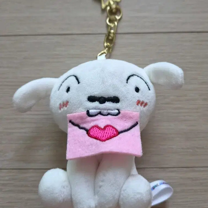 [BUNJANG] Crayon Shin-chan Shiro Letter Keychain / 짱구 흰둥이 편지 키링