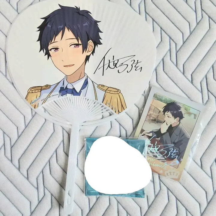 [BUNJANG] Ensemble Stars Yuzuru Uchiwa Badge Polar Bundle Set / 앙스타 유즈루 우치와 폴라 일괄 판매