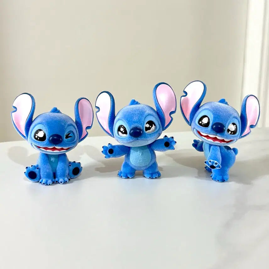 [BUNJANG] TopToy Stitch Flocked Figure Bundle Set / TOPTOY 탑토이 스티치 플로키 피규어 일괄