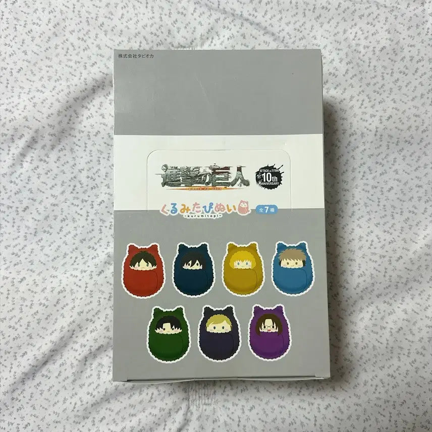 [BUNJANG] Attack on Titan Tapioca Tapi-nui (Eren/Mikasa/Armin/Jean/Erwin/Levi/Hange) Full Box Set / [미개봉/풀박스] 타피오카 진격의거인 타피누이 (에렌/미카사/아르민/쟝/엘빈/리바이/한지)