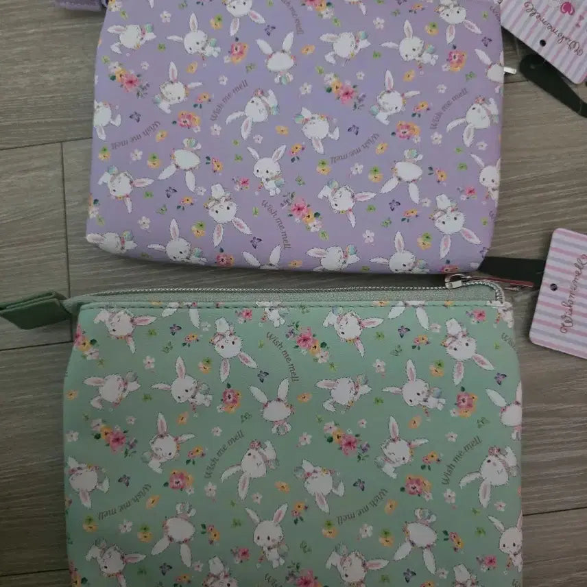 [BUNJANG] Abail Wishme Miel Pouch Mint/Purple / 아베일 위시미멜 파우치 민트/퍼플
