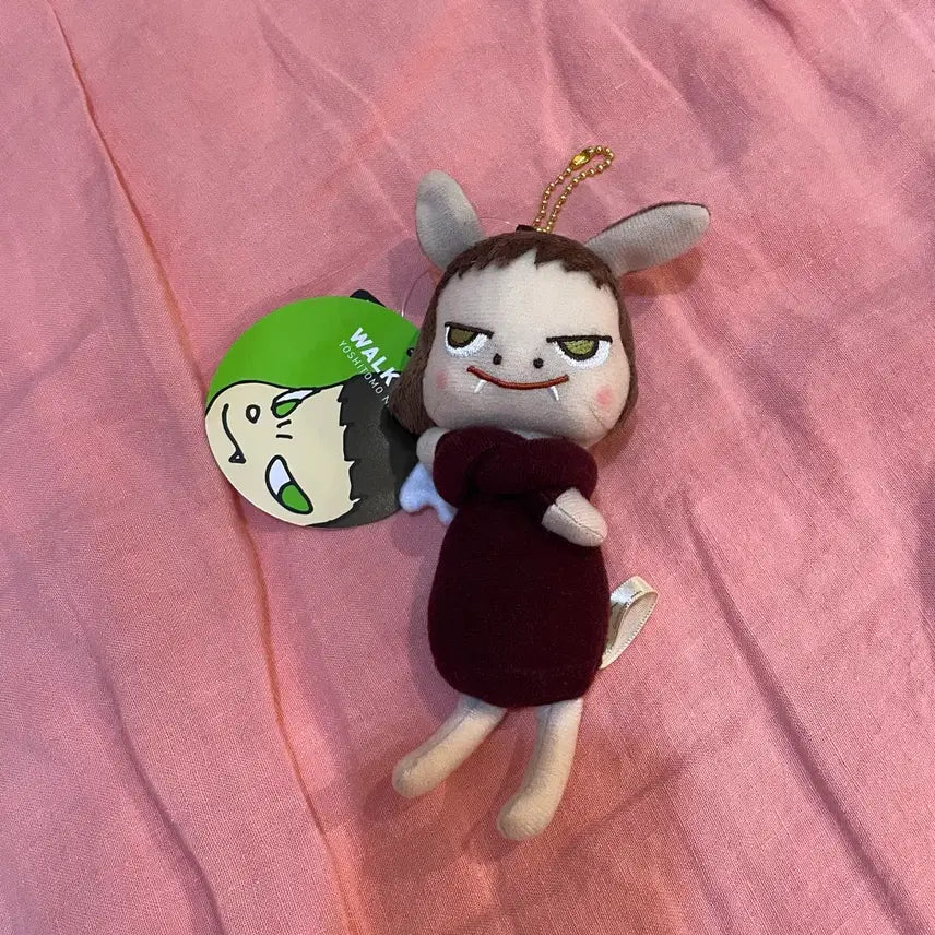 [BUNJANG] Yoshitomo Nara Plush Keychain / [새제품]정품 요시토모 나라 인형 키링