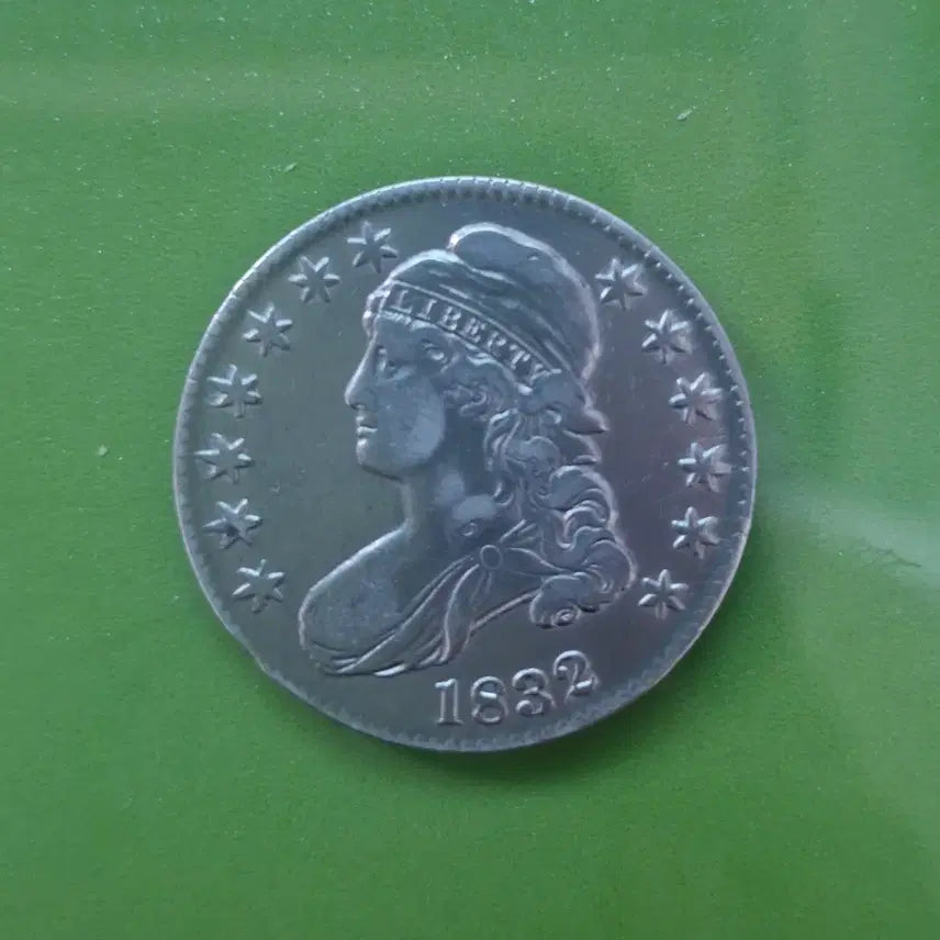 [BUNJANG] 1832 US Capped Bust Half Dollar Silver Coin / 1832 미국 캡드 버스트 하프달러 은화