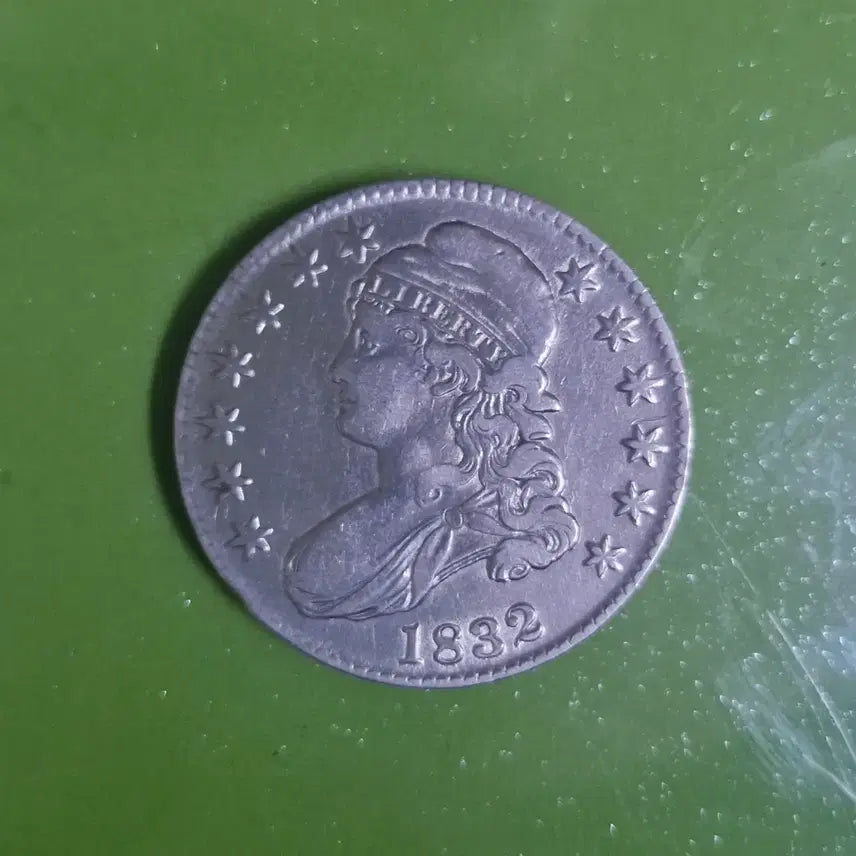[BUNJANG] 1832 US Capped Bust Half Dollar Silver Coin / 1832 미국 캡드 버스트 하프달러 은화