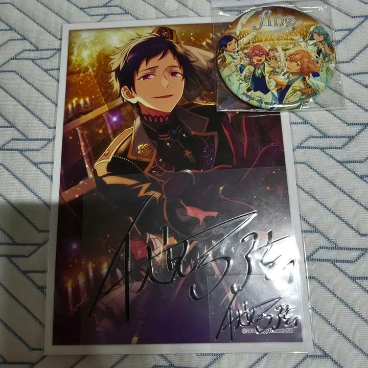[BUNJANG] Ensemble Stars Big Acrylic Stand Yuzuru + Fine Bromide Set / 앙스타 빅사인 스티커 유즈루 + 피네 캔뱃지