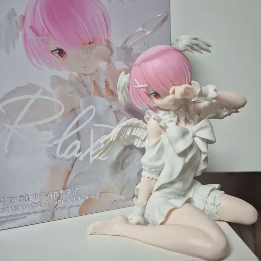 [BUNJANG] Re:Zero Ram Sweet Angel Figure / 박스ㅇ)리제로 람 스위트 엔젤 미소녀 피규어 천사