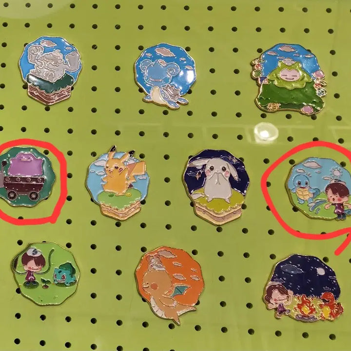 [BUNJANG] Pocopia Popup Metal Pin Badge Bundle / 무신사 포코피아 팝업 메탈 핀뱃지 일괄 팔아요