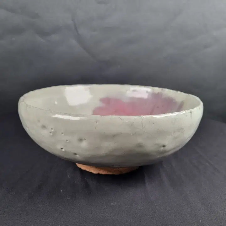 [BUNJANG] Joseon Dynasty Celadon Buncheong Ware Celadon Peony Motif Tea Bowl / 조선후기 분청 진사 모란문 다완