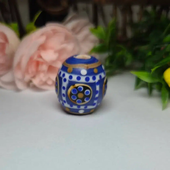 [BUNJANG] Handmade Miniature Glass Rosary / 핸드메이드 손그림 유리 천주 소장품