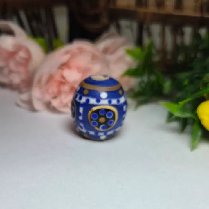 [BUNJANG] Handmade Miniature Glass Rosary / 핸드메이드 손그림 유리 천주 소장품