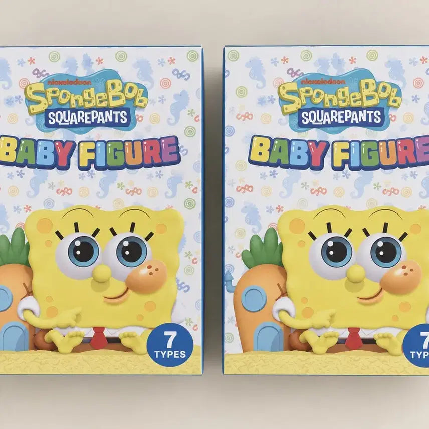 [BUNJANG] SpongeBob Baby Figure Set (2 Random Figures) / 스폰지밥 베이비 피규어 7종중 2개