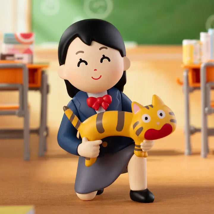 [BUNJANG] Irasutoya Lucky Random Figure School Uniform Cat / 이라스토야 오라 행운이여 랜덤 피규어 교복 고양이 단순개봉