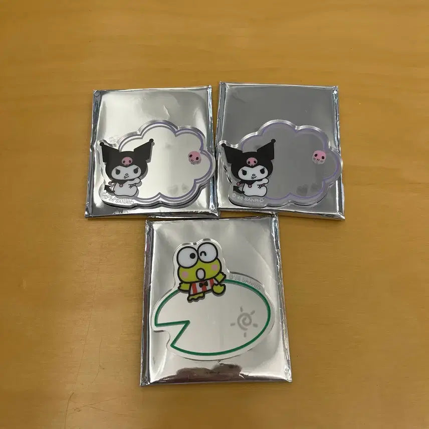 [BUNJANG] Sanrio Keropi Kuromi Mirror Sticker Set / 산리오 미러 스티커 케로피 쿠로미