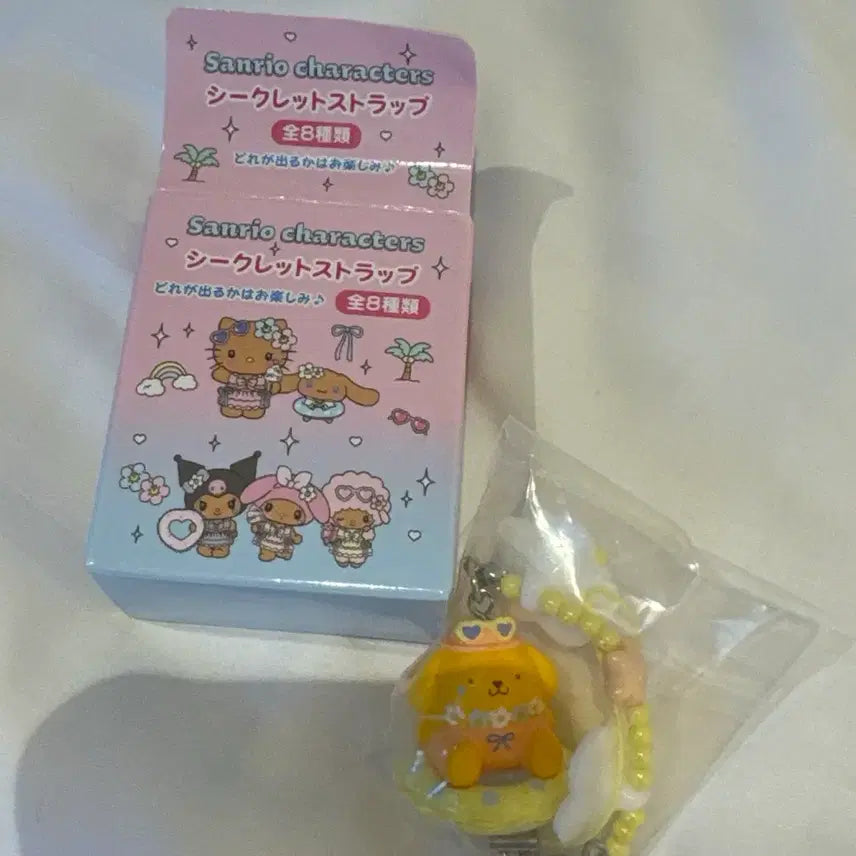[BUNJANG] Sanrio Pompompurin Summer Pool Strap / 산리오 폼폼푸린 폼푸 여름 수영장 썸머풀 스트랩 핸드폰줄