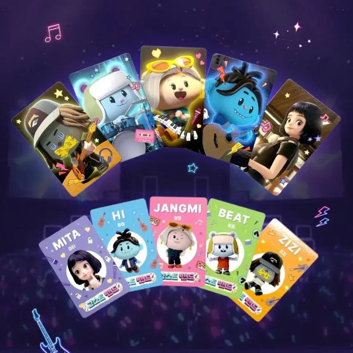 [BUNJANG] Ghost Band Photocard 5 Types 1SET + A5 Sticker / 고스트밴드 포토카드 5종 1SET + A5 스티커