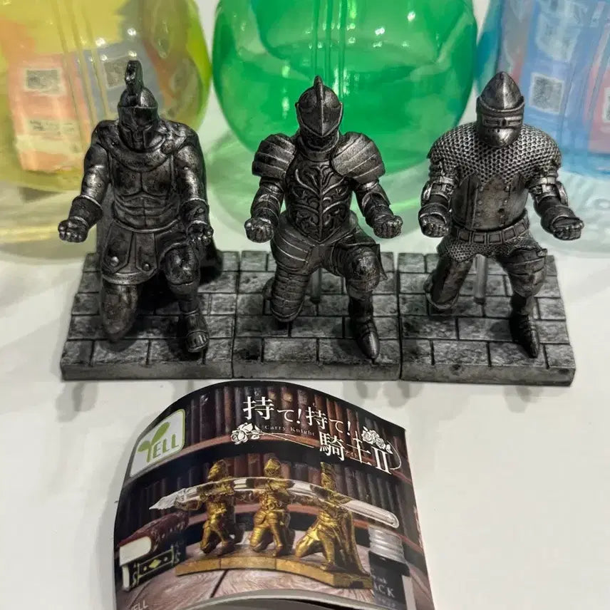 [BUNJANG] Jaba Jaba Knight Gacha Silver 3-Piece Set / (일괄) 잡아잡아 기사 가챠 실버 3종 세트