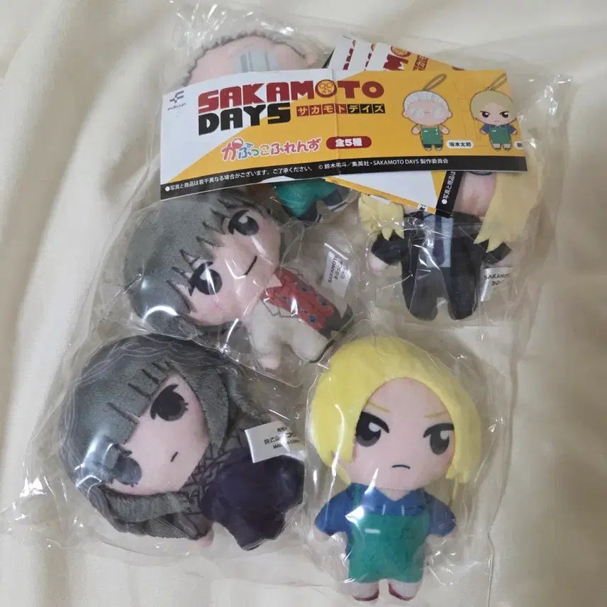 [BUNJANG] Sakamo Days Kapukko Friends Plush Set (5 types) / 사카모토데이즈 카풋코프렌즈 누이 5종 일괄 사카모토 신 나구모 오사라기 시시바 미개봉
