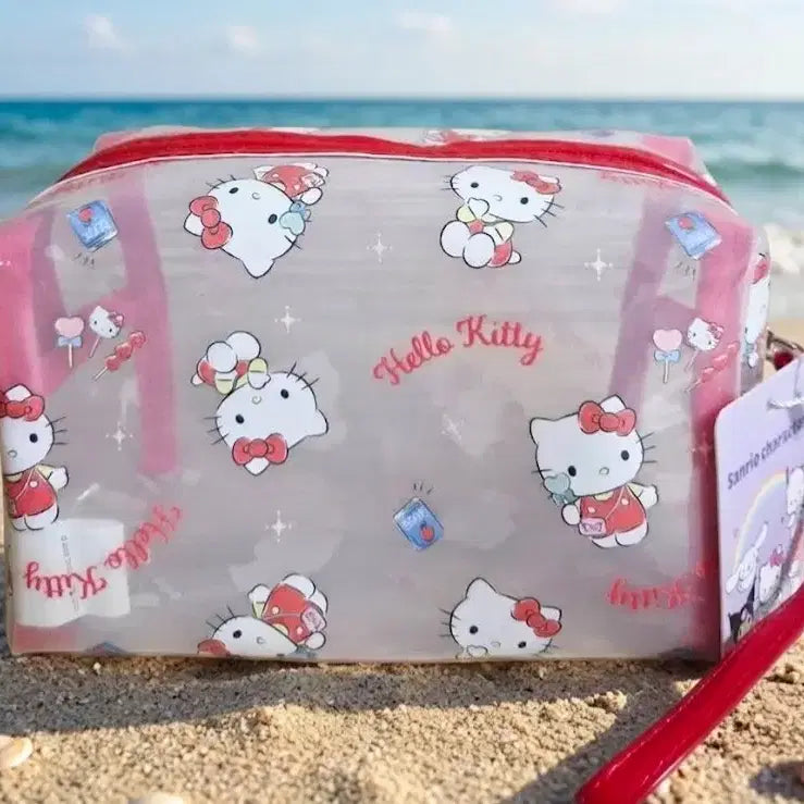 [BUNJANG] Hello Kitty Transparent Pouch New Arrival / 헬로키티 투명 파우치 새상품