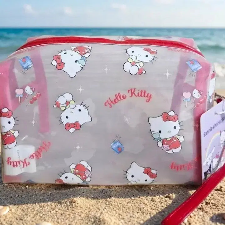 [BUNJANG] Hello Kitty Transparent Pouch New Arrival / 헬로키티 투명 파우치 새상품