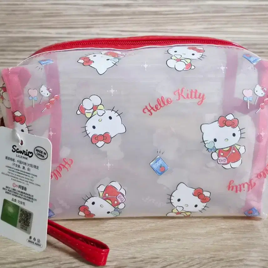 [BUNJANG] Hello Kitty Transparent Pouch New Arrival / 헬로키티 투명 파우치 새상품