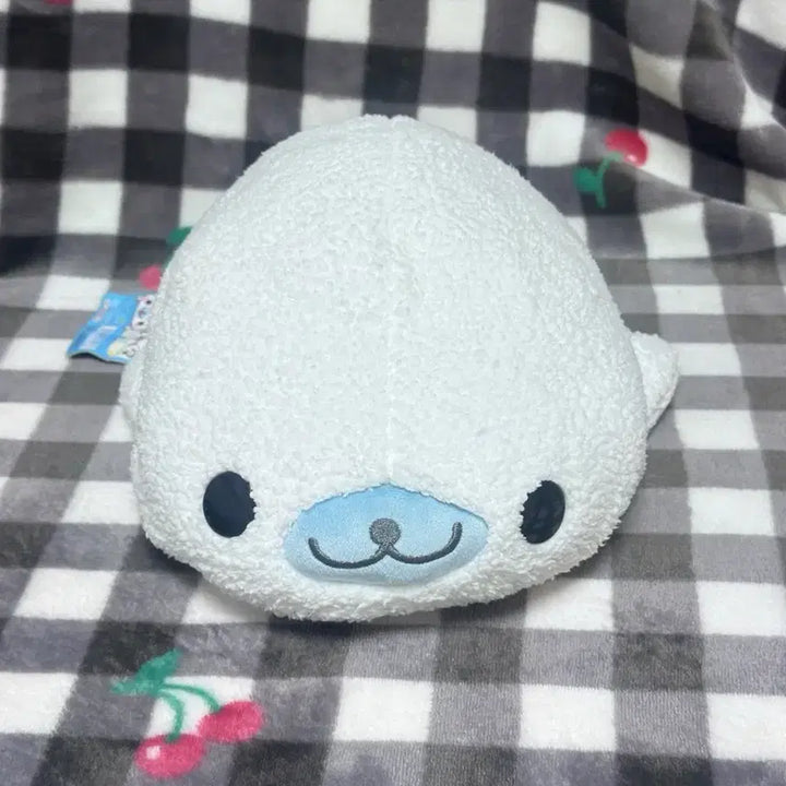 [BUNJANG] San-X Mametaro Large Fluffy Plush / 고전 산엑스 대형 뽁실뽀글 마메고마 인형