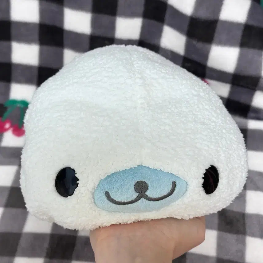 [BUNJANG] San-X Mametaro Large Fluffy Plush / 고전 산엑스 대형 뽁실뽀글 마메고마 인형