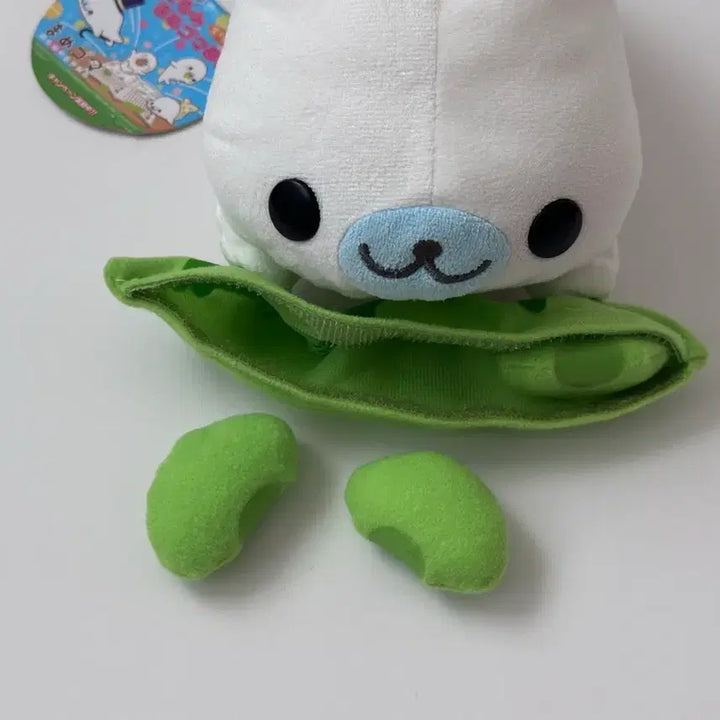 [BUNJANG] San-X Mamegoma Pea Plush / 고전 산엑스 완두콩 마메고마 인형
