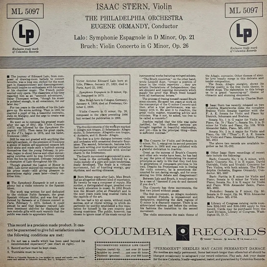 [BUNJANG] Isaac Stern Violin Concertos LP / 아이작 스턴 바이올린 협주곡 LP