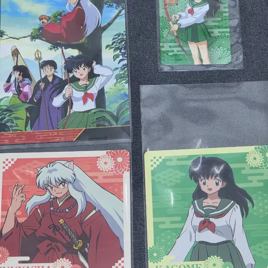 [BUNJANG] Inuyasha Pop-Up Coaster &amp; Character Card Bundle Set / 이누야샤 팝업 코스터 특전 캐릭터카드 일괄