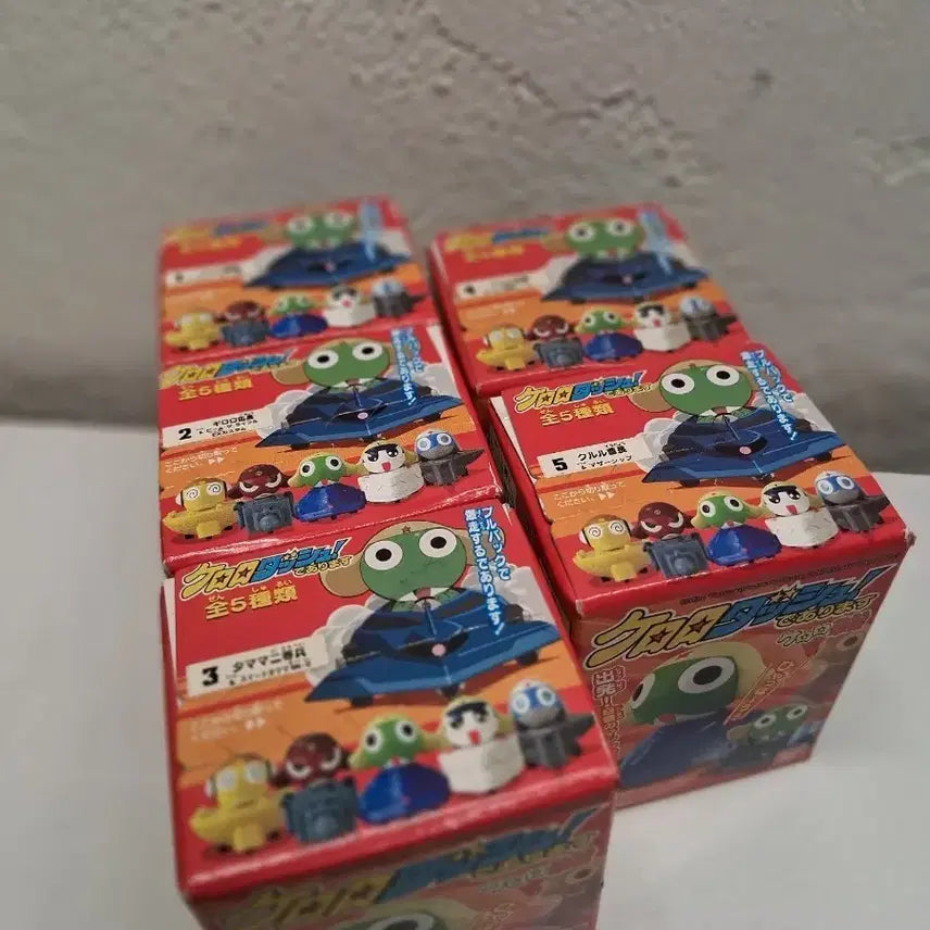 [BUNJANG] Bandai Keroro Dash! 5-Piece Full Set Sealed / 케로로군조 케로로 대시 풀백카 전5종 완성세트 @미개봉@ 반다이 2006