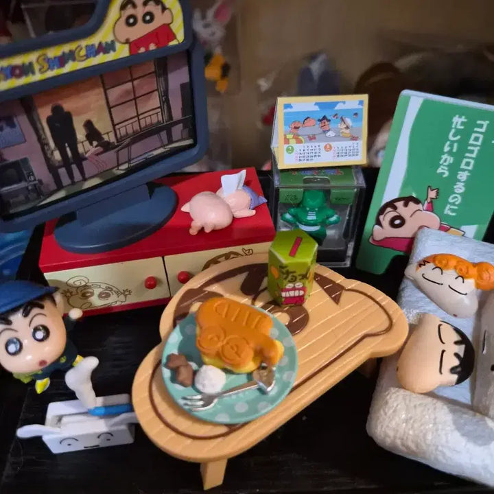 [BUNJANG] Crayon Shin-chan Come Visit Me! Re-Ment Bundle Set / 짱구 놀러올래 리멘트 일괄