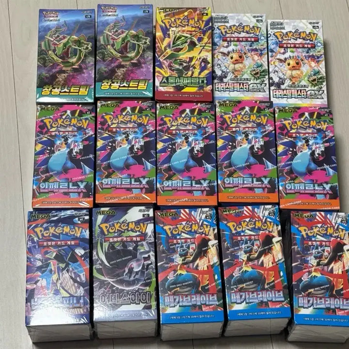[BUNJANG] Pokemon Card Booster Boxes (Sealed) / 포켓몬카드 박스 미개봉 판매 합니다 (인페,흑염, 창공,로켓단,테라,어비스 등)